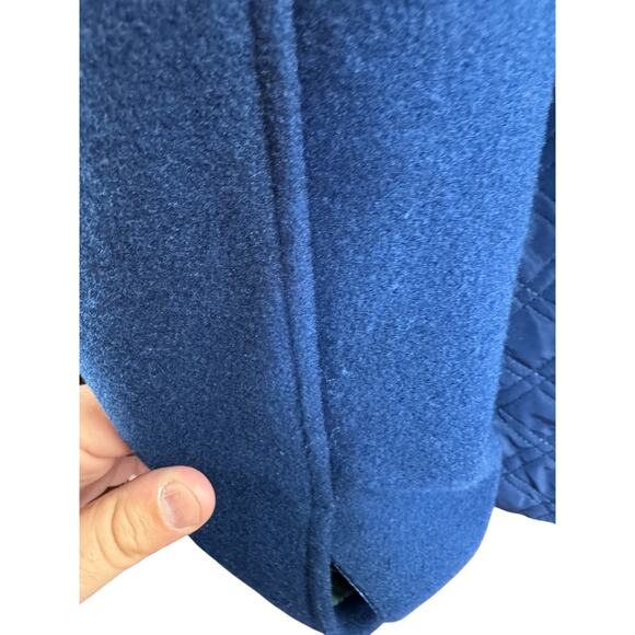 Isaac Mizrahi Live! Estate Mixed Media Quilted Barn Jacket Dark Navy X-Large - Picture 13 of 16